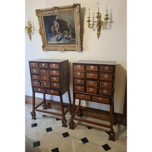 Pair Of 19th Century Indo-portuguese Cabinets