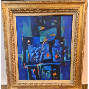 Tony Agostini (1916-1990) -  Huile sur toile 54x46cm -  signé et titré au dos . 