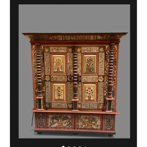 41 Late 18th-century Tyrolean Painted Wood Armoire.