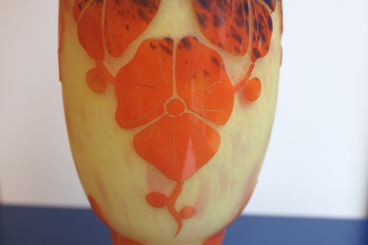 Vase En Pâte De Verre, Schneider Le Verre Français-photo-4