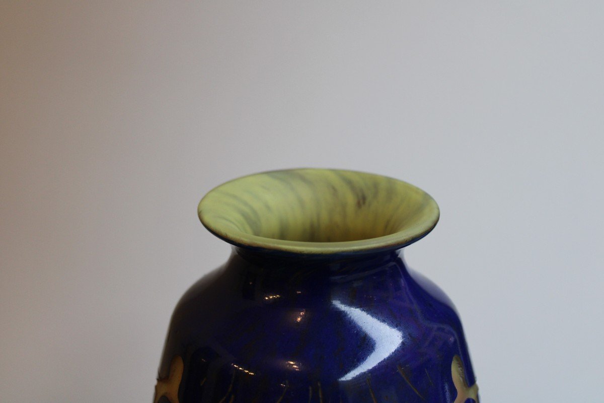 Vase En Pâte De Verre, Schneider Le Verre Français-photo-6