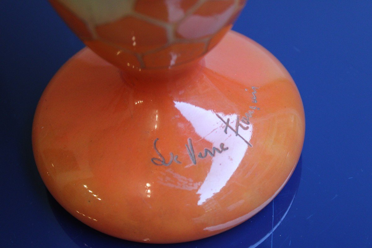 Vase En Pâte De Verre, Schneider Le Verre Français-photo-7