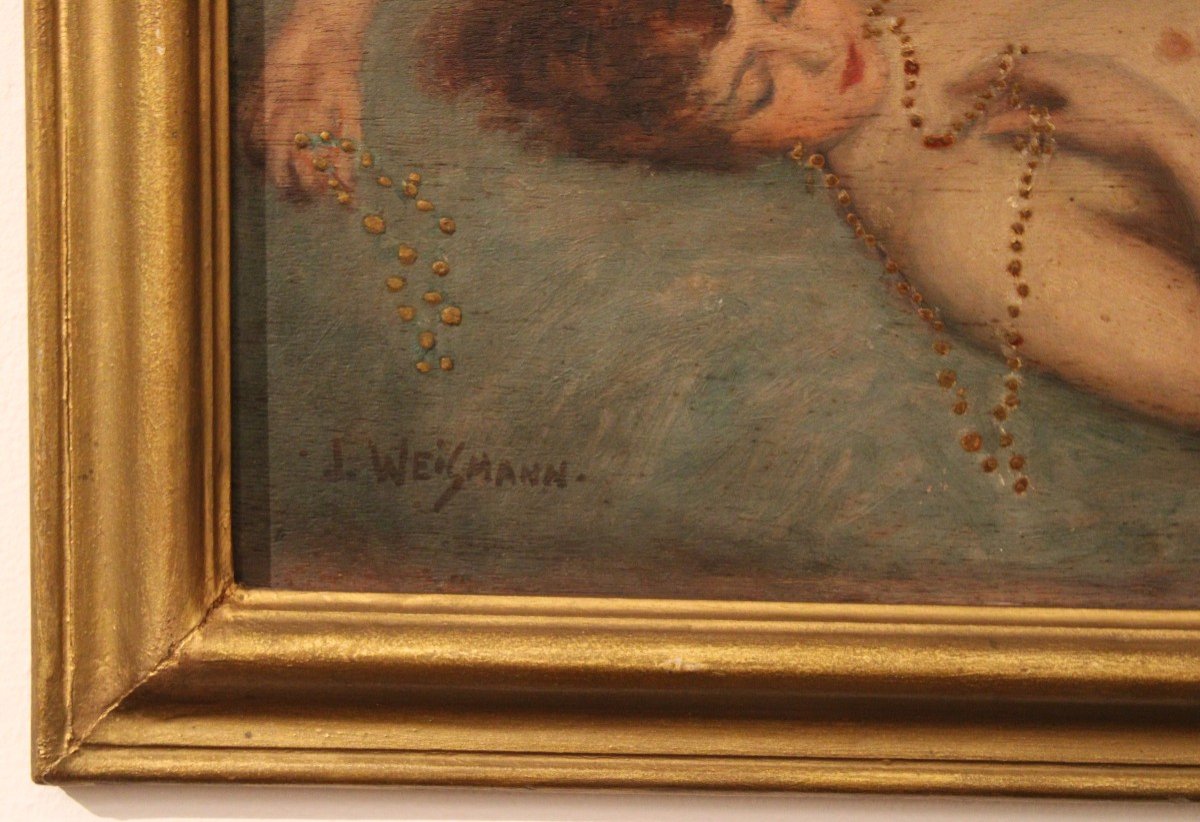 Oil On Panel, Jacques Weismann, 20th Century-photo-3