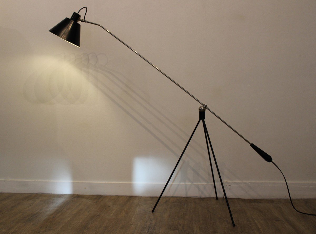 Lampadaire "Magneto" Par H. Fillekes Pour Artifort, Pays-bas, Années 50