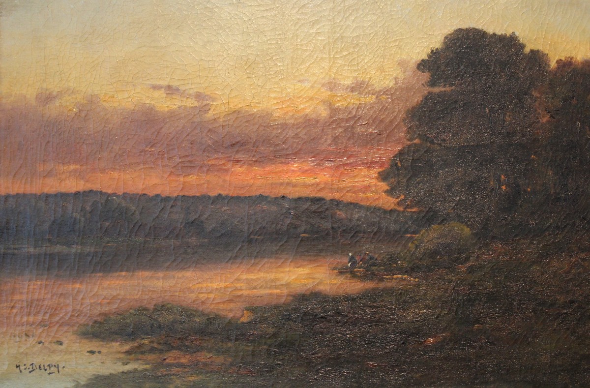 Oil On Canvas, Henri Jacques Delpy (1877-1957)-photo-2