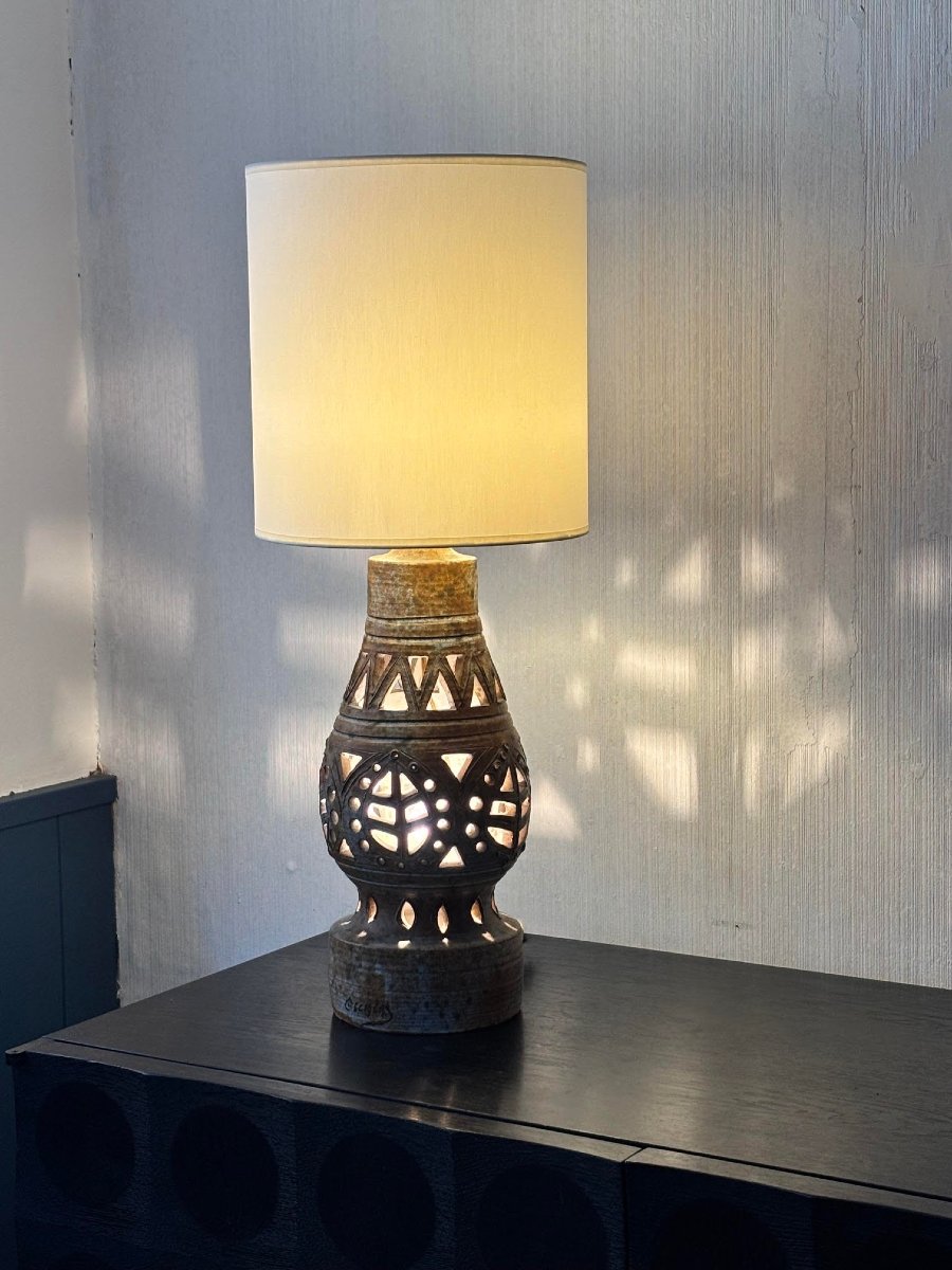 Glazed Ceramic Lamp By Agnès Escala