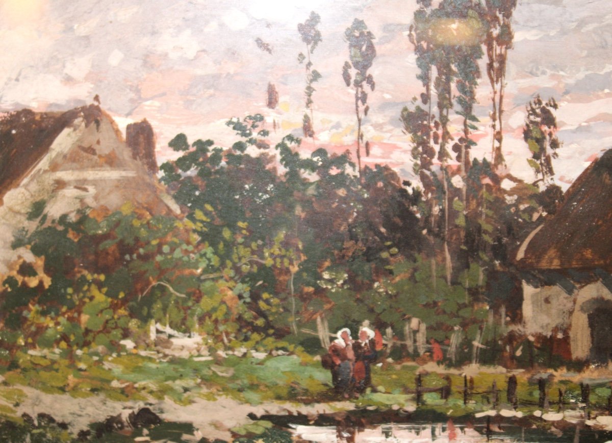 Tableau Paysage Par Eugène Galien - Laloue-photo-3