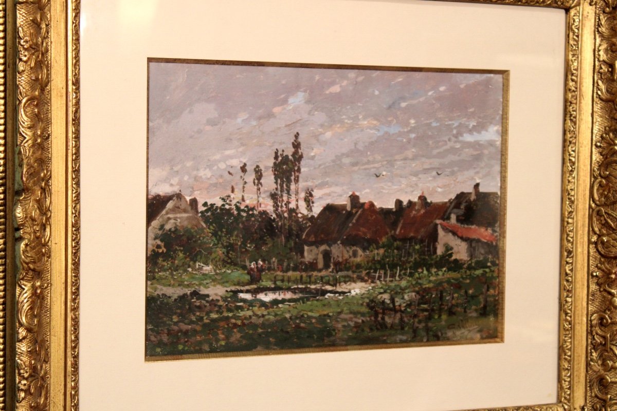 Tableau Paysage Par Eugène Galien - Laloue-photo-2