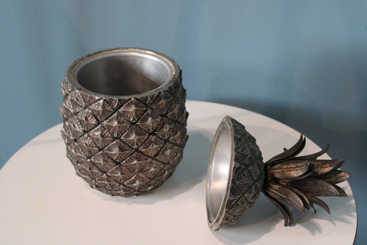 Pineapple Ice Bucket By Mauro Manetti, Circa 1960-photo-2