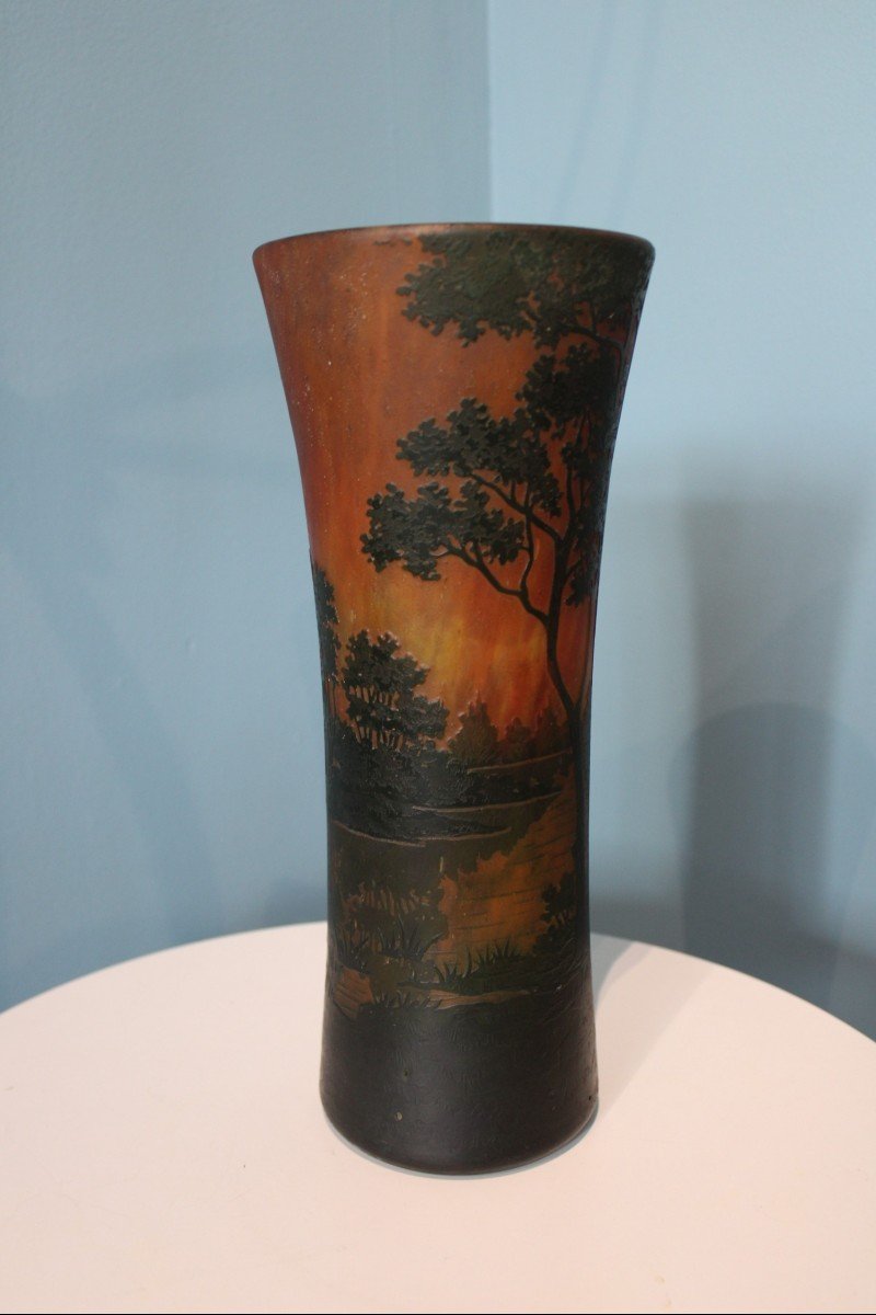 Daum Nancy Vase, Circa 1920-photo-4