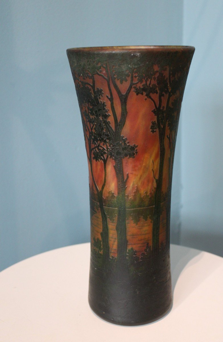 Daum Nancy Vase, Circa 1920-photo-3