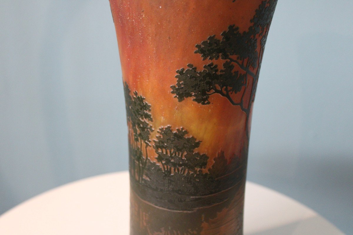 Daum Nancy Vase, Circa 1920-photo-4