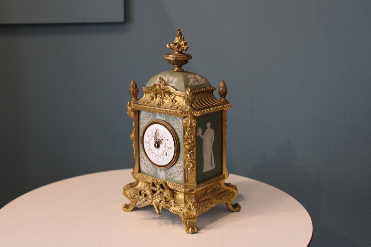 Pendule Napoléonienne, XIXème Siècle-photo-4