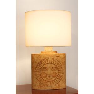 Ceramic Lamp By Roger Capron (1922-2006).