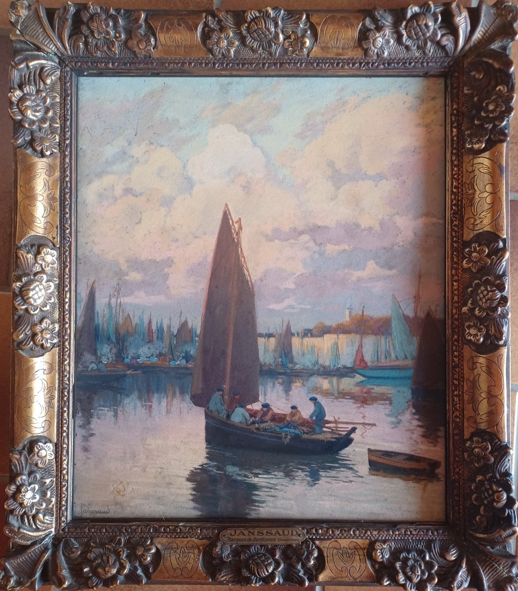 Mathurin Janssaud, Le Port De Concarneau, Bretagne