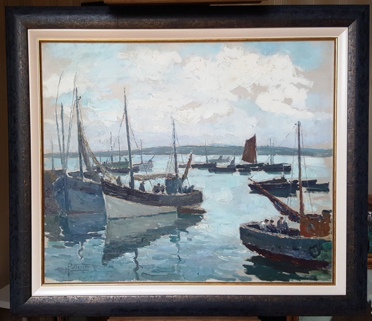 Maurice Pellerier,  Vue De Douarnenez, Bretagne