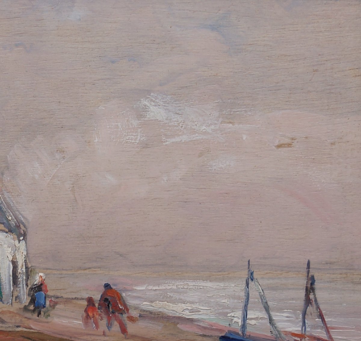 Ecole Française du XXème « Retour de pêche » par Juliette PRIN.-photo-4