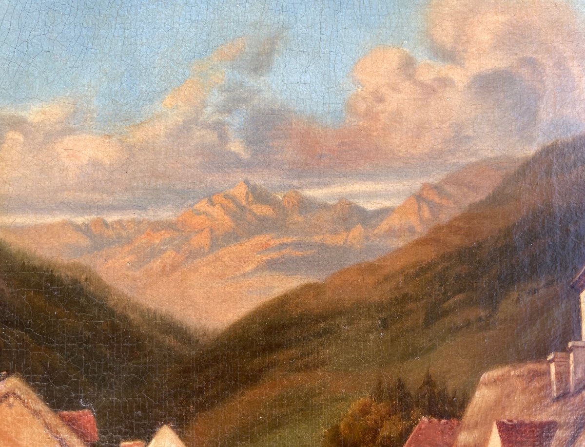 Ecole Française du XIXème « Scène Paysanne » Anonyme-photo-1