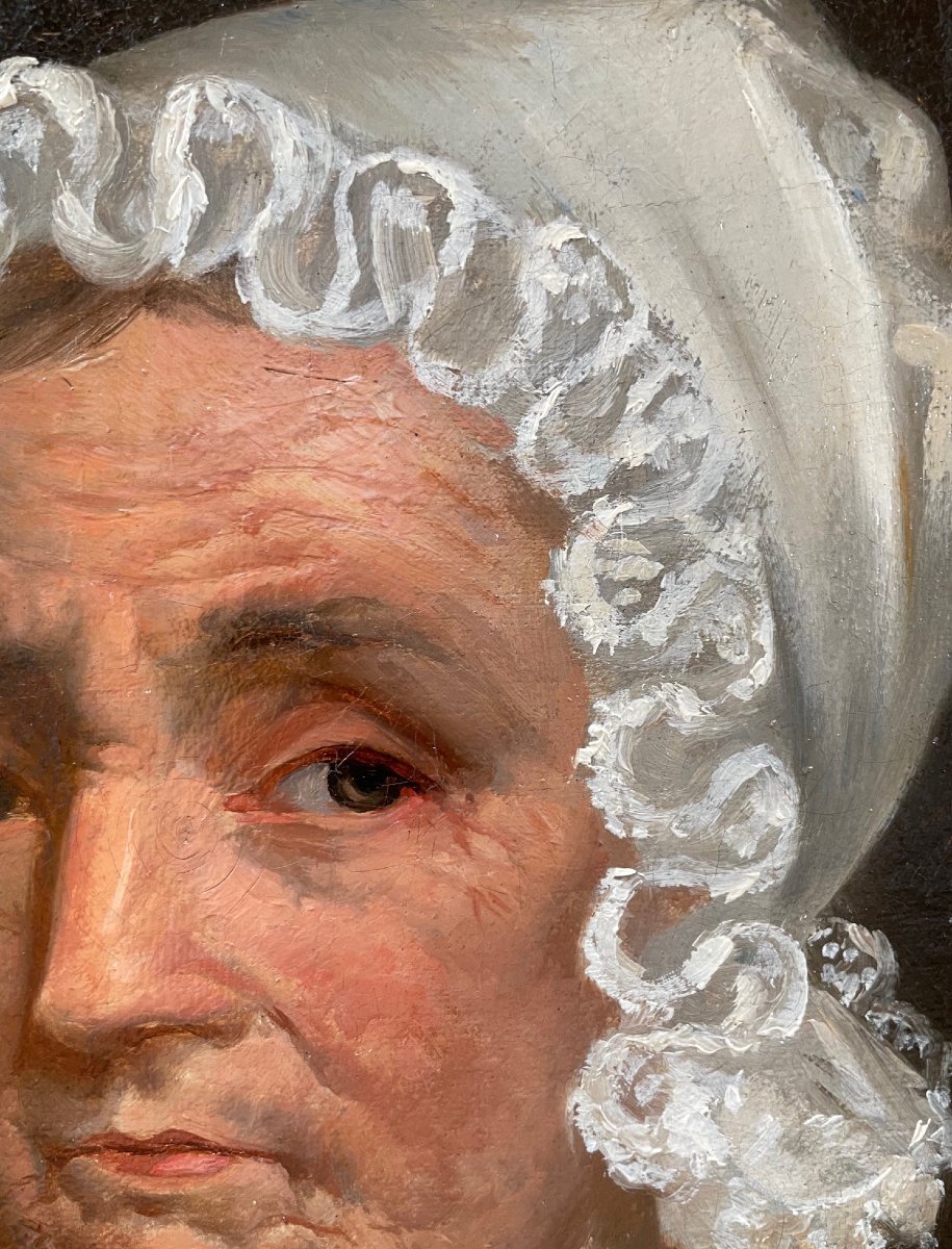Ecole Française du début du XIXème « Portrait de femme » par Anonyme.-photo-1