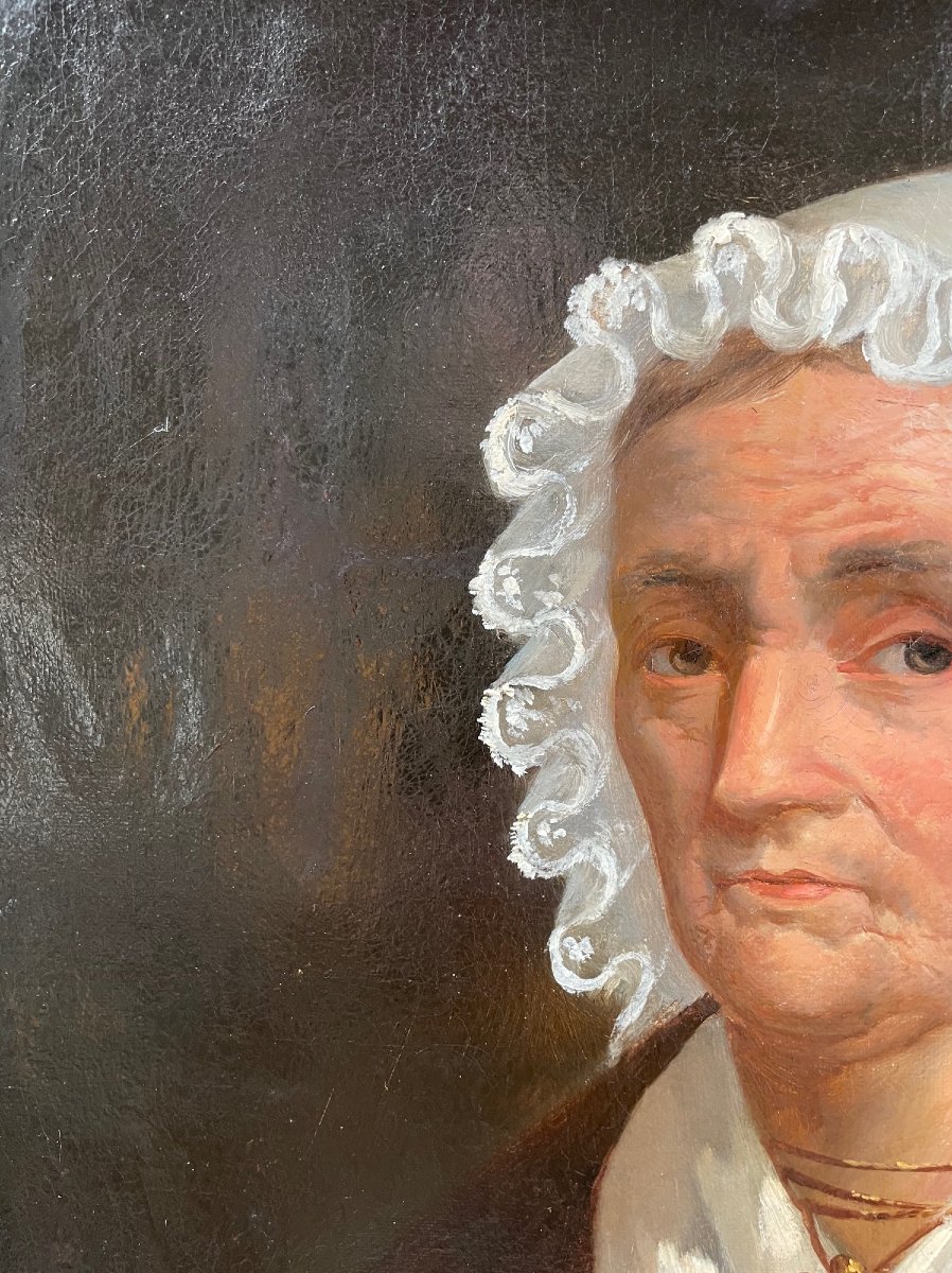 Ecole Française du début du XIXème « Portrait de femme » par Anonyme.-photo-2