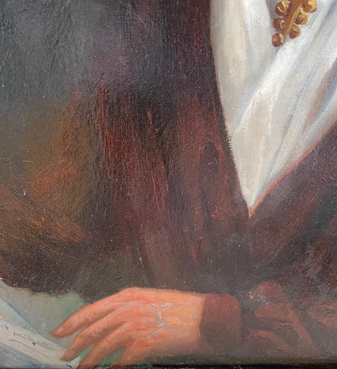 Ecole Française du début du XIXème « Portrait de femme » par Anonyme.-photo-4