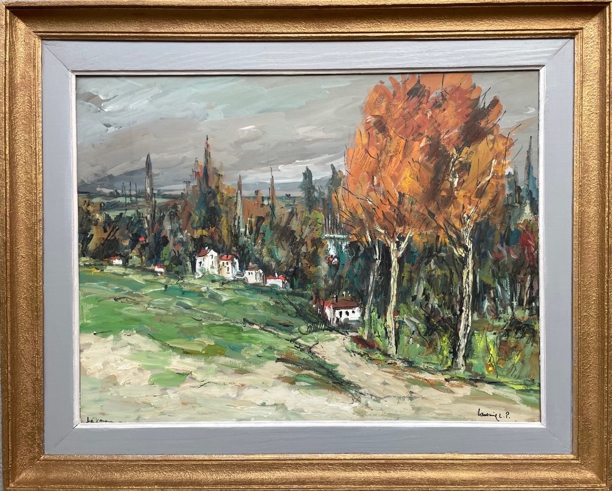 Ecole Française du XXème « La Varenne » par Robert L.P LAVOINE (1916-1999)-photo-2