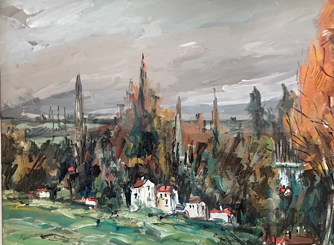 Ecole Française du XXème « La Varenne » par Robert L.P LAVOINE (1916-1999)-photo-1