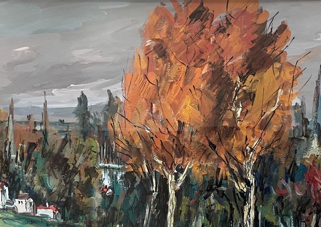 Ecole Française du XXème « La Varenne » par Robert L.P LAVOINE (1916-1999)-photo-2
