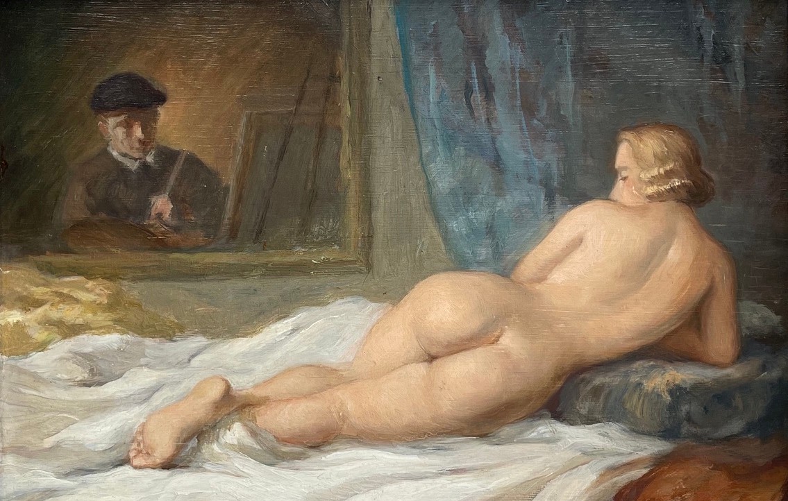 Ecole Française, 1ère moitié du XXème « Le modèle » par Marie GABRIEL.