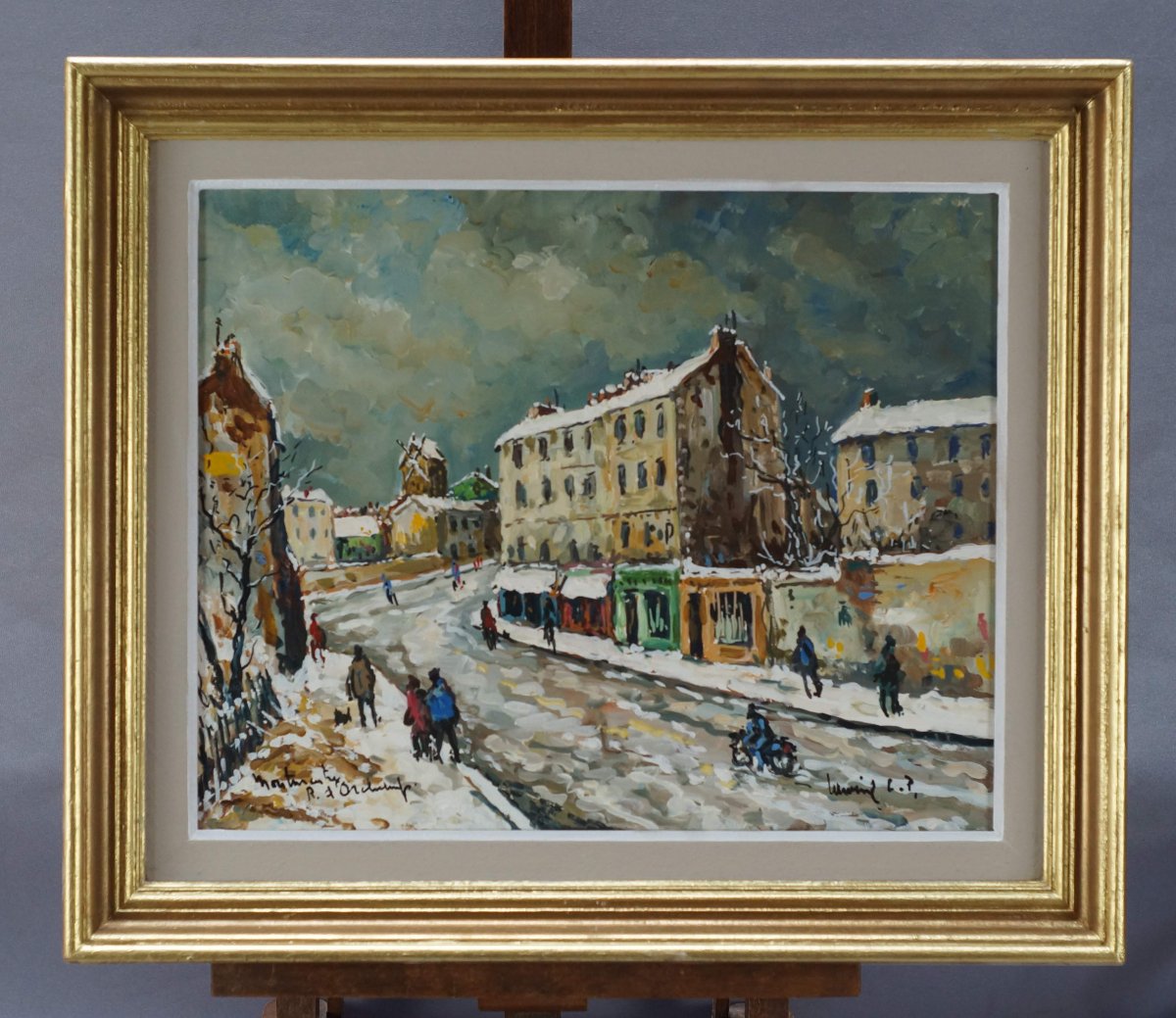 Ecole Française du XXème « Paris Montmartre, rue d'Orchampt -photo-3