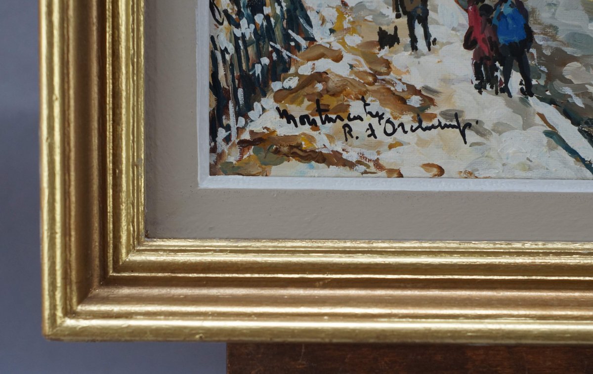Ecole Française du XXème « Paris Montmartre, rue d'Orchampt -photo-4