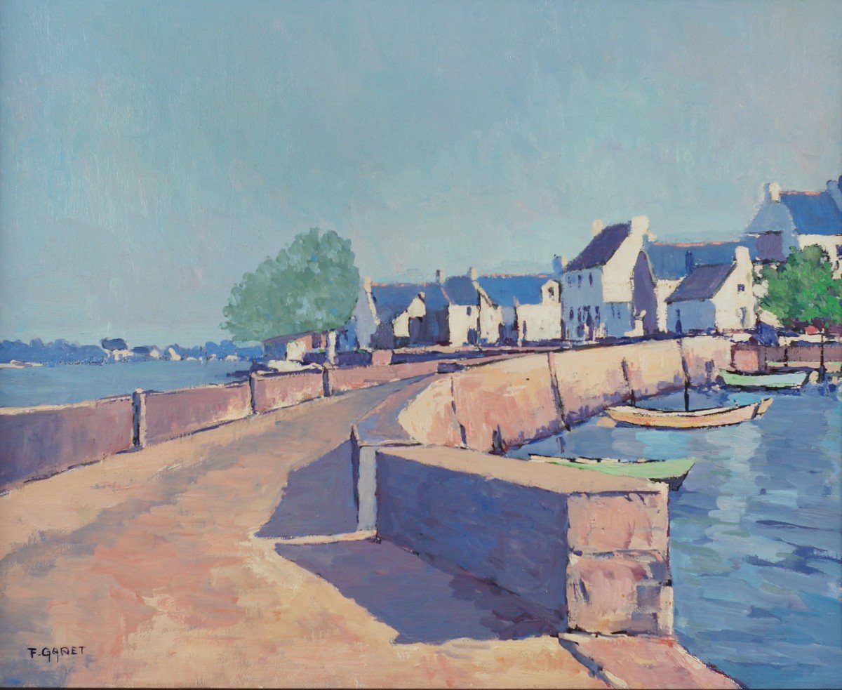 Ecole Française du XXème  « Ile de Saint Cado, Morbihan »  par F. GARET.