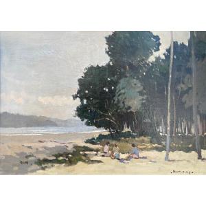 Ecole Française et Postimpressionniste du XXème « Jour d’été » Gérard BARTHELEMY (1927-2016)
