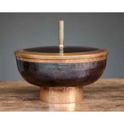 Hammered Copper Box From Hans Przyrembel,