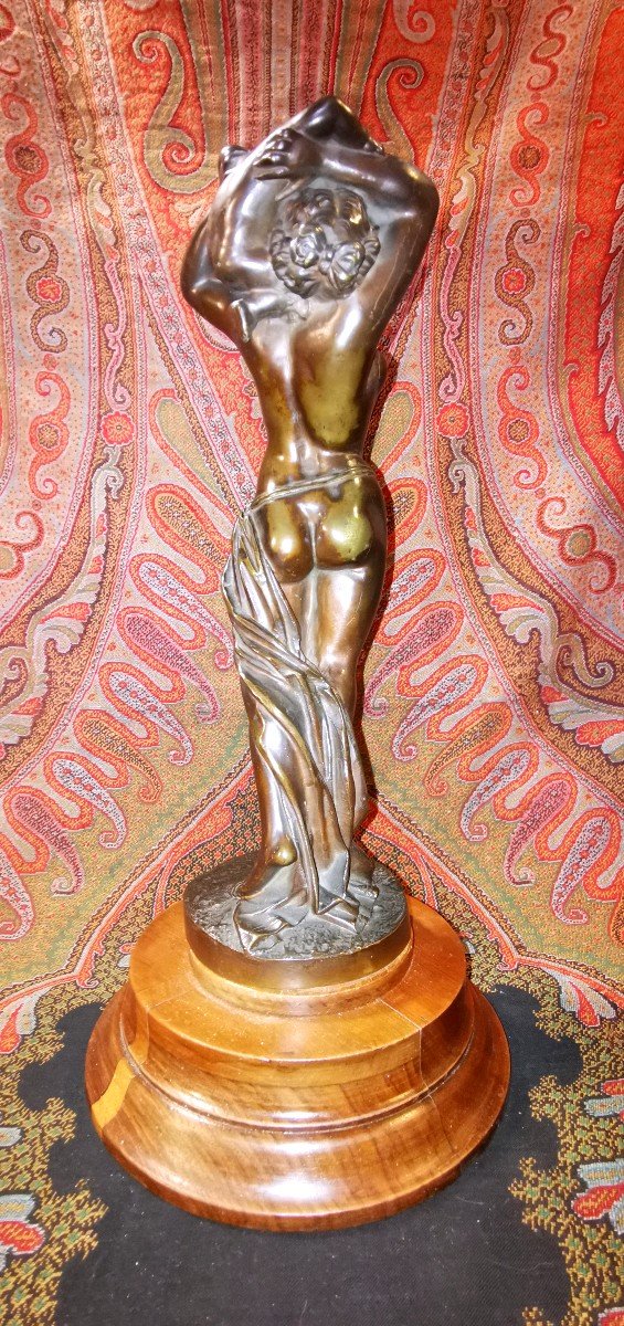 SCULPTURE Femme Nu  BRONZE LEVEQUE XIX-photo-4