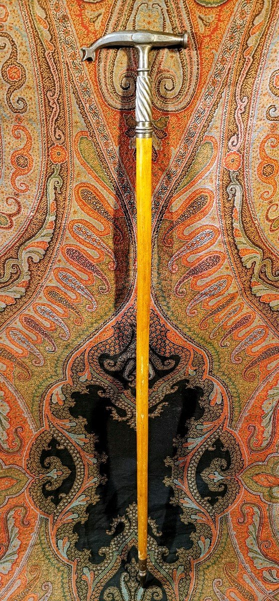 Collectible Cane - Defense Or Professional - Hammer By: Porion, Geologist, Mineralogist - 19th