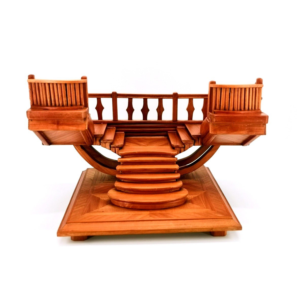 Maquette d'Escalier - Délassement (Modèle réduit) 1900/50 - Curiosité - Maîtrise - compagnons-photo-6