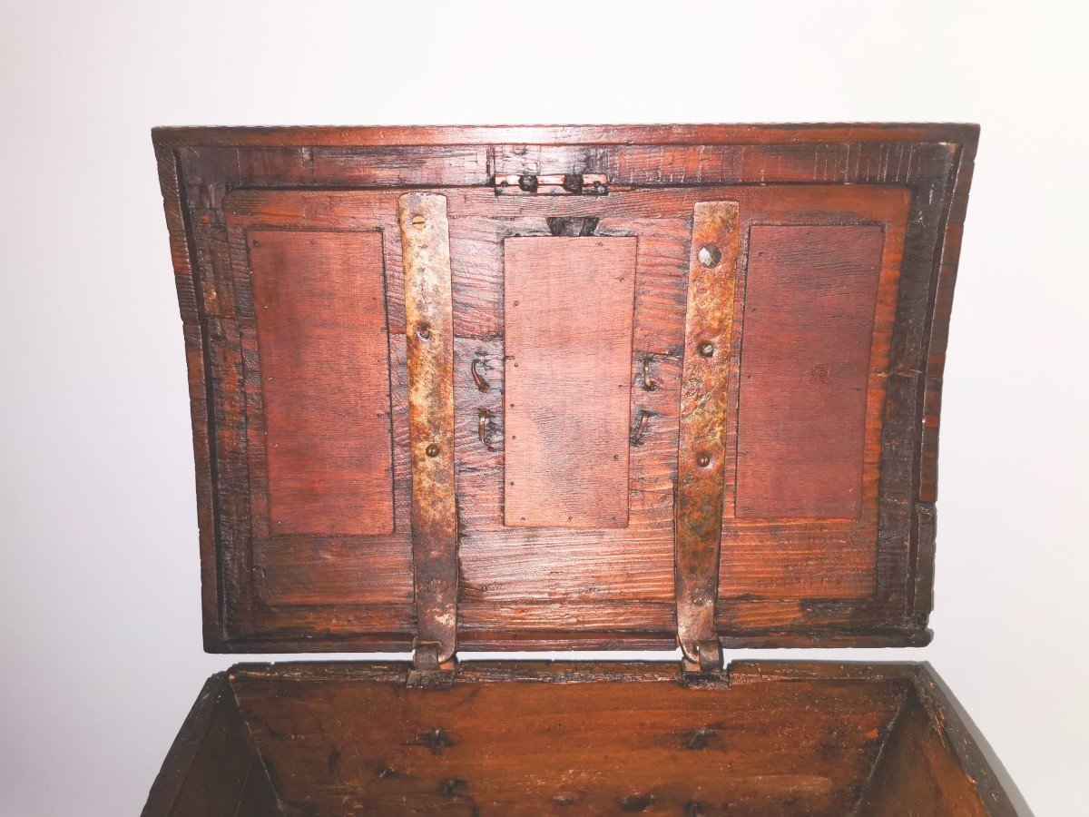 Auvergne Wedding Box - Popular Art - Knife Carved Curiosity - 18th Century -photo-3