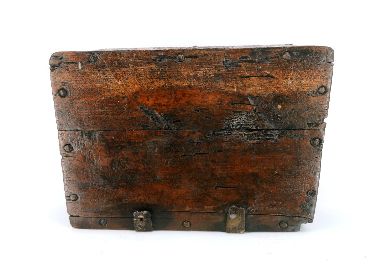Auvergne Wedding Box - Popular Art - Knife Carved Curiosity - 18th Century -photo-4