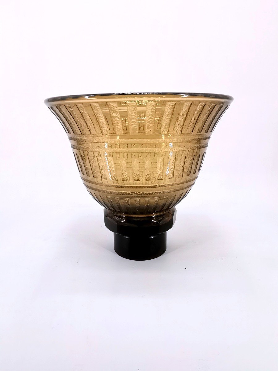 Daum Nancy - Vase Coupe - 1930 - Centerpiece - 20th Century Art Deco