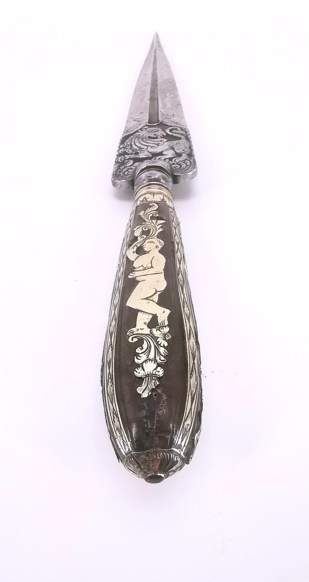 Hunting Dagger - Leather Sheath Dagger - 17th/18th Century Knife-photo-1