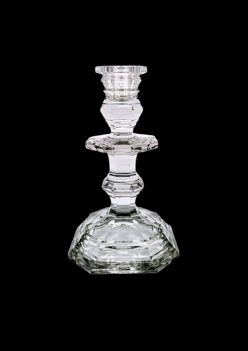 Crystal Candle Holder - Maison Baccarat - XX E Crystalworks-photo-3