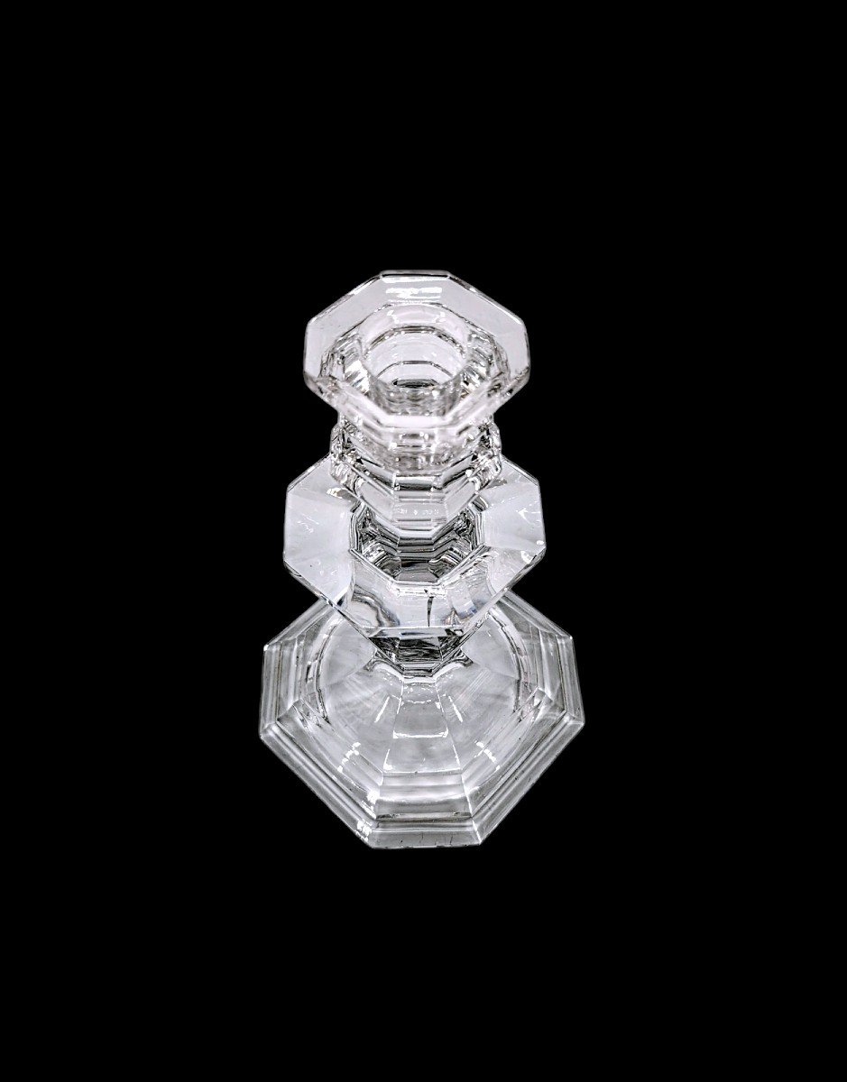 Crystal Candle Holder - Maison Baccarat - XX E Crystalworks-photo-4