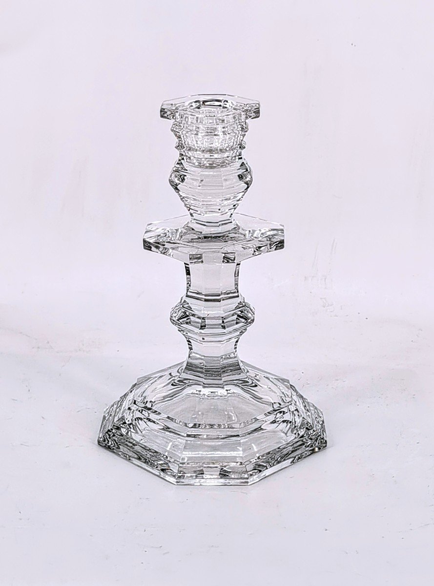 Crystal Candle Holder - Maison Baccarat - XX E Crystalworks