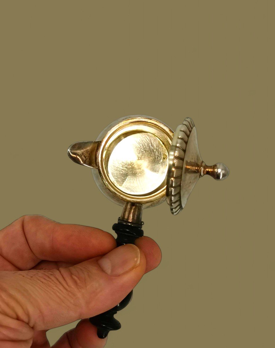 Cafetières Argent Massif - Petite égoïste - Argenterie XIX ème -photo-4