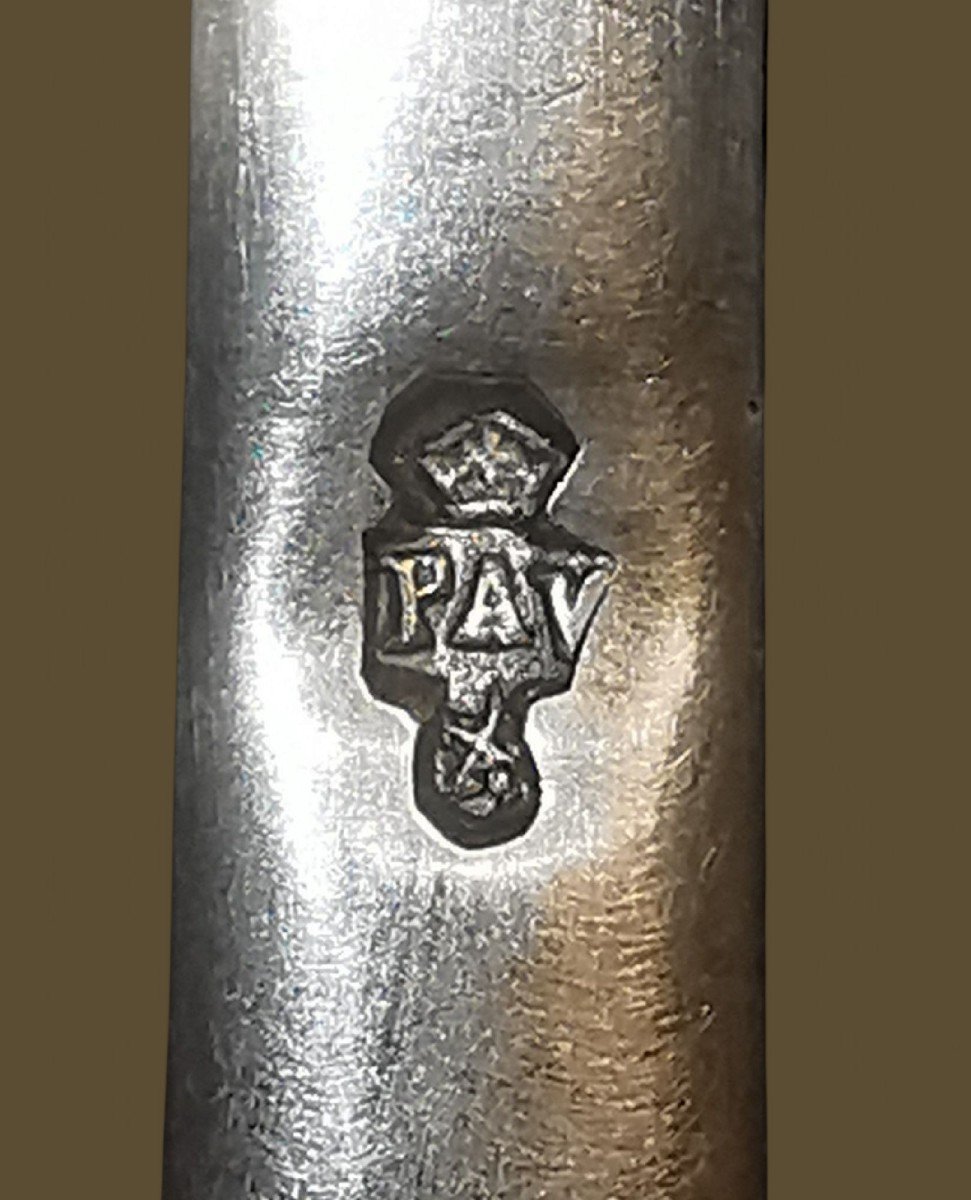 18th Century Silverware - Silver Stew Spoon - Goldsmith De Pau -photo-2
