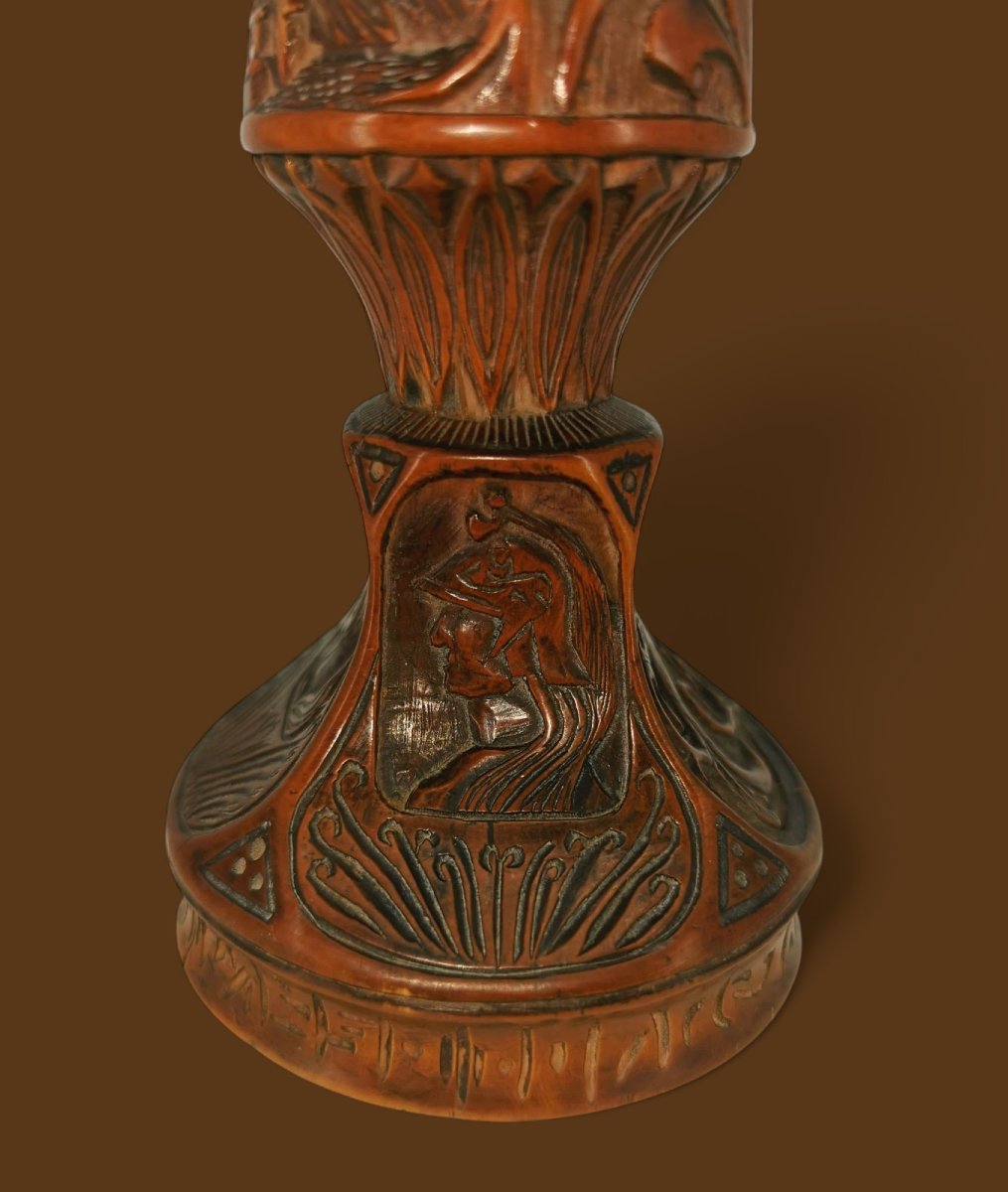 Pair Of Soldiers' Candlesticks - Trench Art - 20th Century Popular Sculpture -photo-3