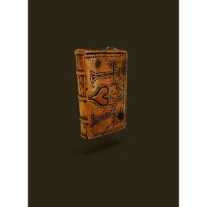 Auvergne Folk Art - Missal Book Box - Carved With A Knife 18th / 19th Century