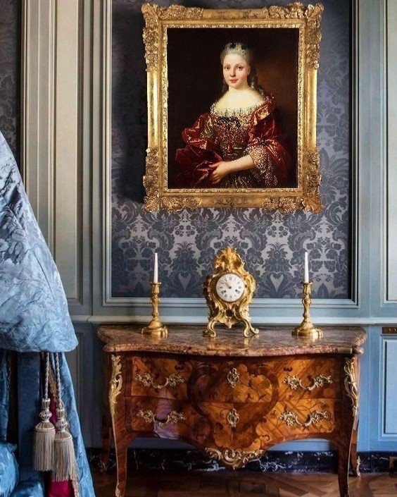 Portrait d’une jeune femme de qualité du XVIIeme siècle.-photo-3