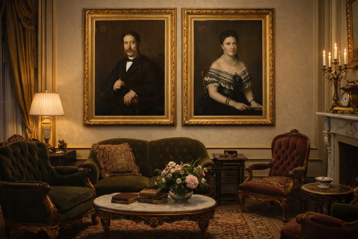 Portraits d’Eugène Desmaisières et de Valérie de Wal  -photo-4